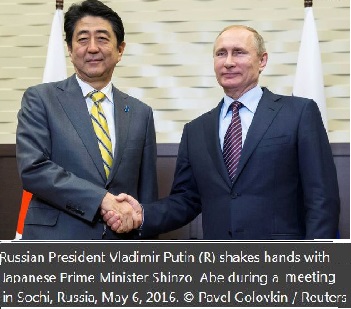 Vladimir Putin and Shinxo Abe