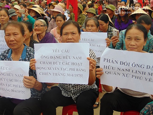 liên hội phụ nữ Quỳnh Lưu yêu cầu chính quyền xử linh mục Đặng Hữu Nam