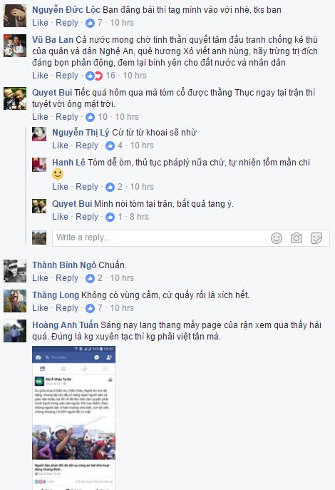 FB nguyễn thị lý vụ bắt phản loạn ở Diễn Châu