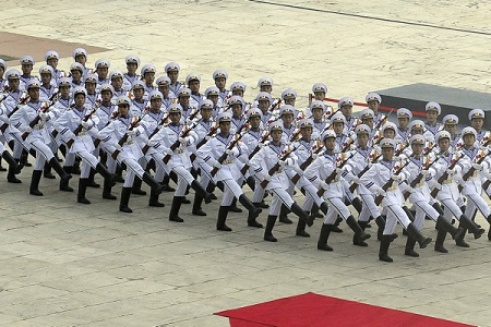 Hải quân VN diexn hành ở Hà Nội Oct 12, 2014