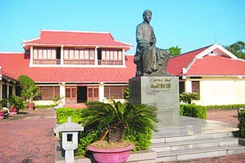 khu lưu niệm Nguyễn Du ở Tiên điền Hà Tĩnh